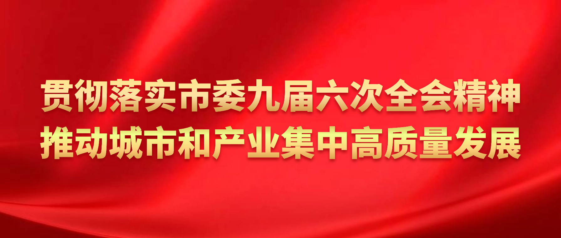 贯彻落实市委九届六次全会精神